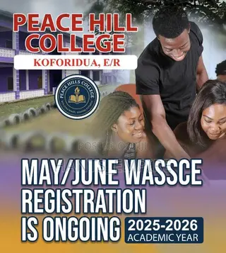 Peace Hill College Wassce May/June Nov/Dec Ctvet