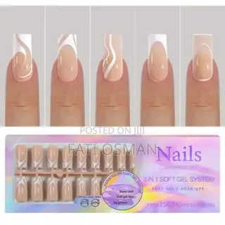 150pcs French White Press On Nails