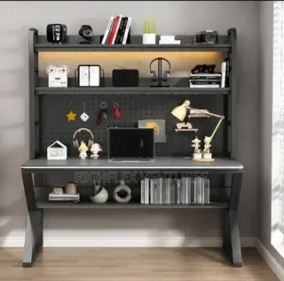 Gaming Office Studio Desk With Shelves
