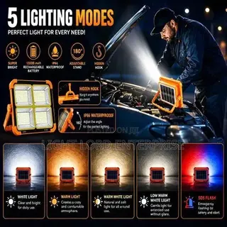 5 Lighting Mode Led Flood Reachable Solar Light