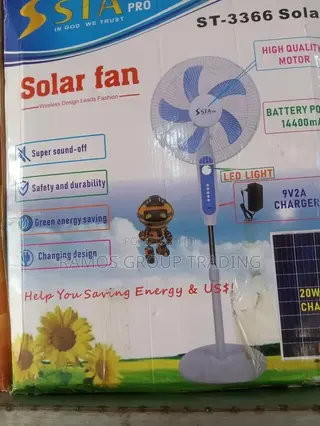 Solar Rechargeable Fan