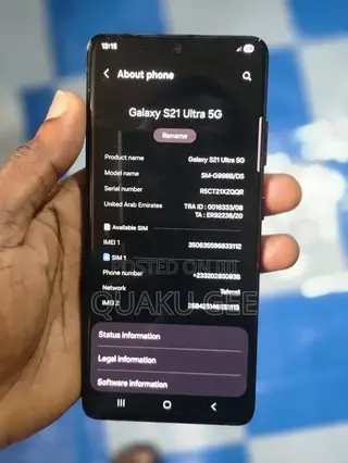Samsung Galaxy S21 Ultra 5G 256 GB Black