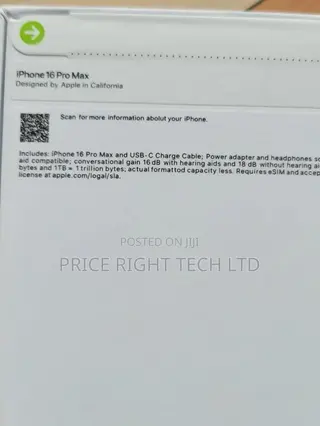 New Apple iPhone 16 Pro Max 256 GB Black