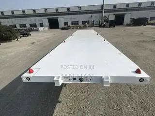 Factory New 3 Axles Flatbed Trailer