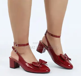 Bow Detail Slingback Block Heel