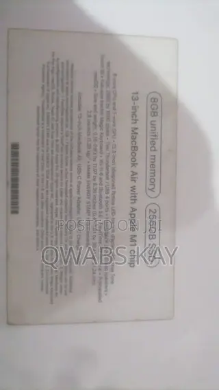 Laptop Apple MacBook 2020 8GB Apple M1 HDD 256GB