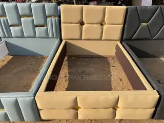 Orange Leather Bed