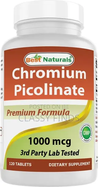 Best Naturals Chromium Picolinate 1000 MCG 120 Tablets