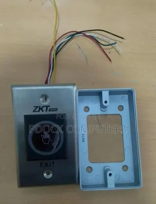 Exit Button TLEB102 Without Remote Zkteco (No Touch), Gang Box Include