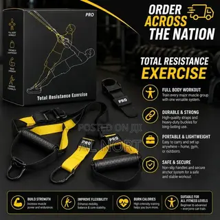 Pro Total Resistance Exercise Training Straps – 5-Piece Set