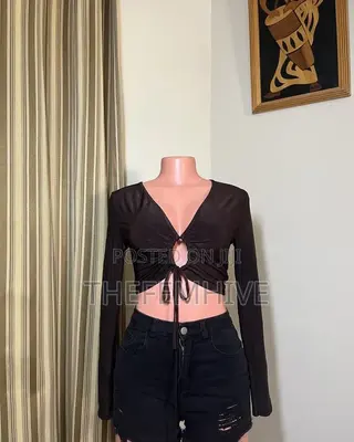 Brown I Saw It First Crop Top Thrift