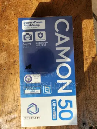 New Tecno Camon 50 Ultra 512 GB Black