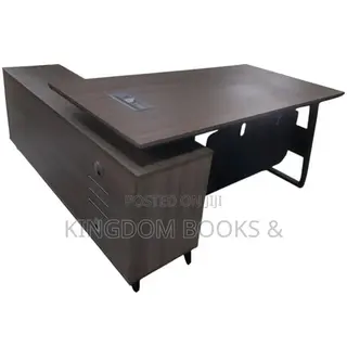 Modern Executive L-Shaped Office Desk With Side Storage Return