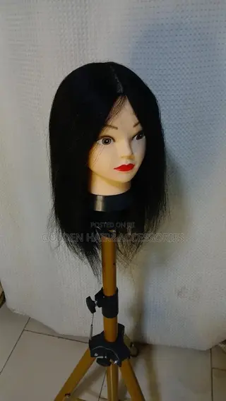 Human Hair Manniquin For Practice