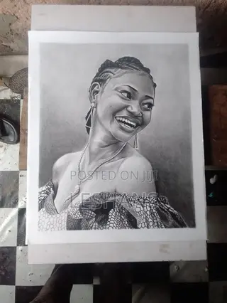 Black and White Pencil Portrait