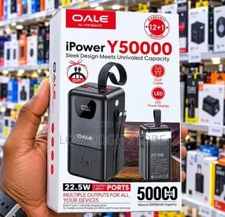 Oale iPower Y50000 50,000mAh 22.5W Power Bank - Low2High