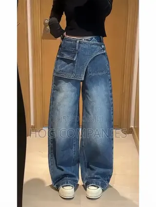 Ladies Baggy Jeans Trousers in Accra - Fast Delivery in 2 Hours