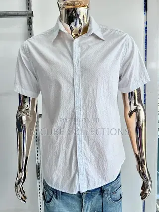 Classic White Short-Sleeve Dress Shirt