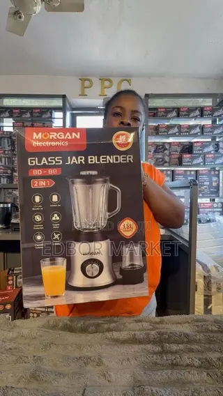 Morgan 1.5L 2-in-1 Glass Jar Blender BD-88 450W