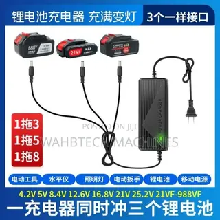 3in1 Lithium Battery Charger for Car Wash and Drill Mac