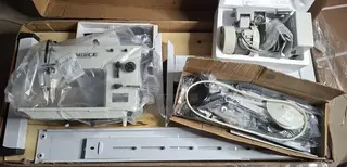 Industrial Sewing Machine With Table. Complete Set