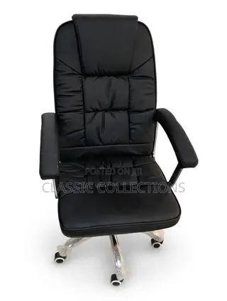 Black Leather Executive Office Chair