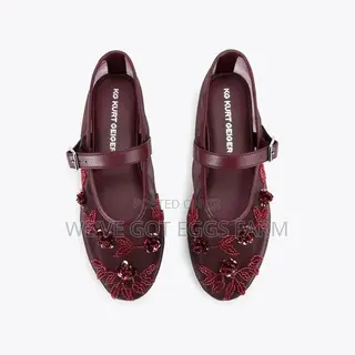 Original KG Kurt Geiger Nancy Wine Mary Jane Flats