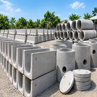 Culverts U Drains Round Pipes Jersey Barriers Manholes Septic Tanks