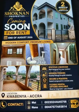 2bdrm House in Shoknan Properties, Kwabenya for rent