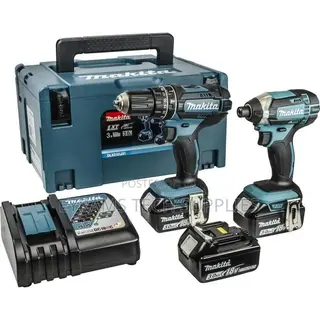 Makita 18 Volt Cordless Twin Pack 3 X 3Ah + 216 Piece Accessory Pack