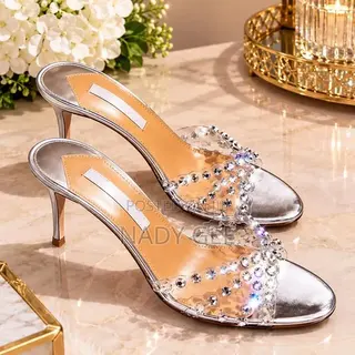 Silver Slipper Heel