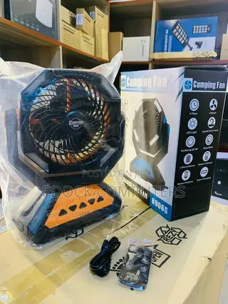Rechargeable Camping Fan With Battery Powered (8906S)