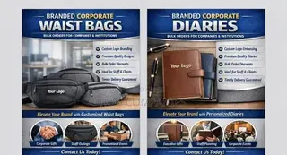 Branded Corporate Gift Items – Waist Bags Diaries (Bulk Orders)