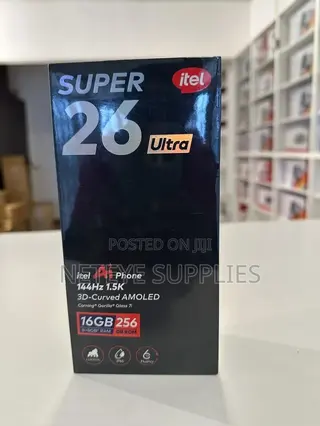 New Itel S26 Ultra 256 GB Black
