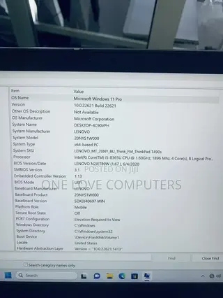 Laptop Lenovo ThinkPad T490s 8GB Intel Core i5 SSD 256GB