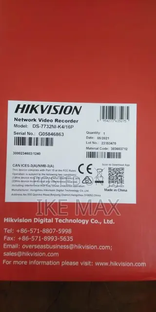 Hikvision 32 Channel NVR 16 PoE