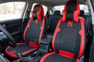 Premium Red & Black Seat Cover