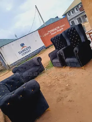 Luxury Velvet Chesterfield or Royal Tufted Sofa Set