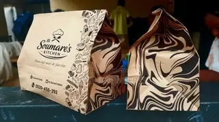 Brown Paper Bag for Food and Sharwama