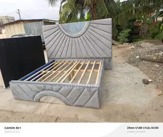 Mirror Queen Size Bed Frame With Side Drawers