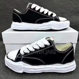 Maison Mihara Yasuhiro Peterson Original Sole Canvas Low – Black/White