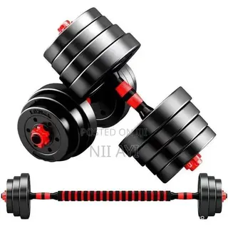 30kg Dumbbell Set With Barbell Link