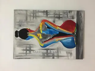 Female Exotic Painting 38x20 on Canvas