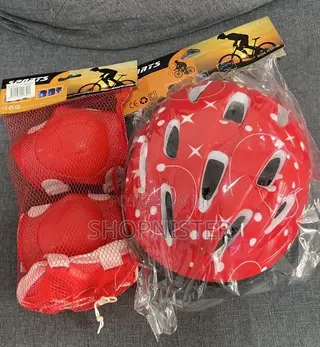 Kids Bicycle Protective Gear Red