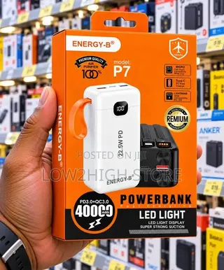 Energy-B P7 40,000mAh Fast-Charging Power Bank