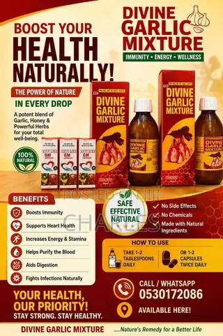 Divine Garlic Mixture and Divine GH Capsules