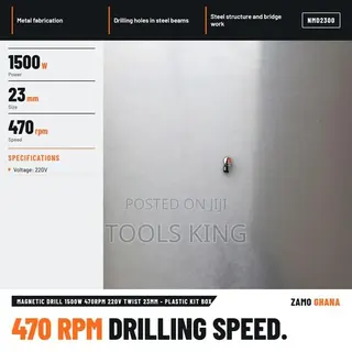 Magnetic Drill 1500W 470Rpm 220V Twist 23Mm - Plastic Kit Bo - NMD2300