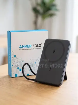 Anker Zolo Power Bank (10K, Magnetic, Built-in USB-C Cable Model A1685