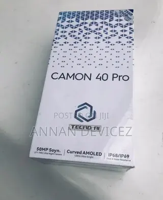 New Tecno Camon 40 Pro 4G 256 GB Black