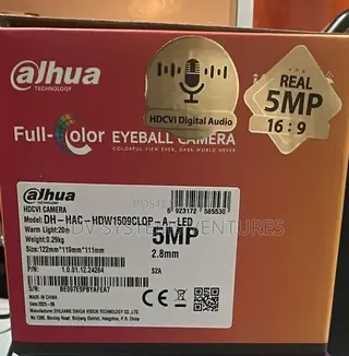 Dh-Hac-Hdw1509clqp-a-Led5mp Full-Color Hdcvi Quick-to-Install Eyeball